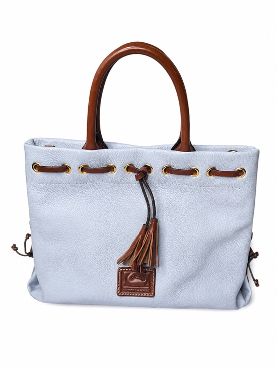 Dooney & Bourke Handbags - NWOT Dooney & Bourke Wakefield Pale / Sky Blue Pebbled Leather Tassel Tote